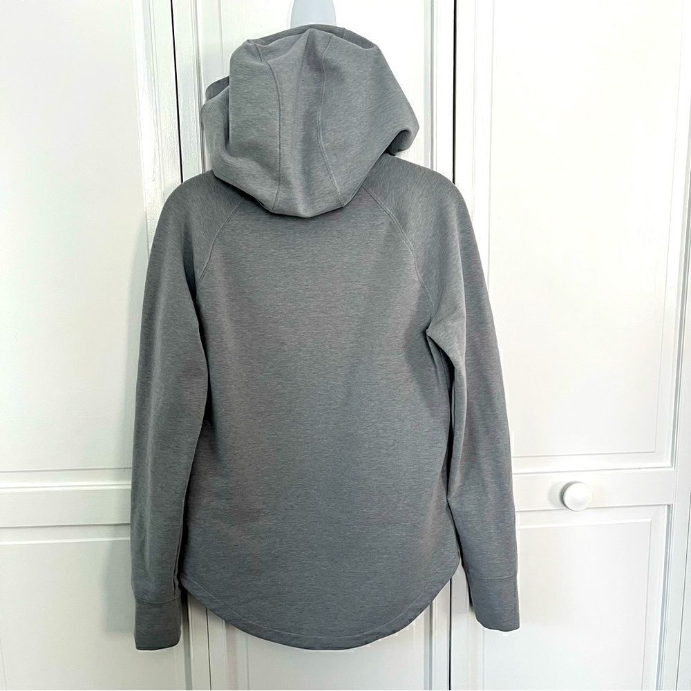 The North Face Women’s Flashdry Hooded Pullover Light Grey Baselayer Size Small - Picture 2 of 9